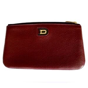 Delvaux NWOT Burgundy Mini Clutch, w/Proof of Authenticity (7.1”x4.1” approx)
